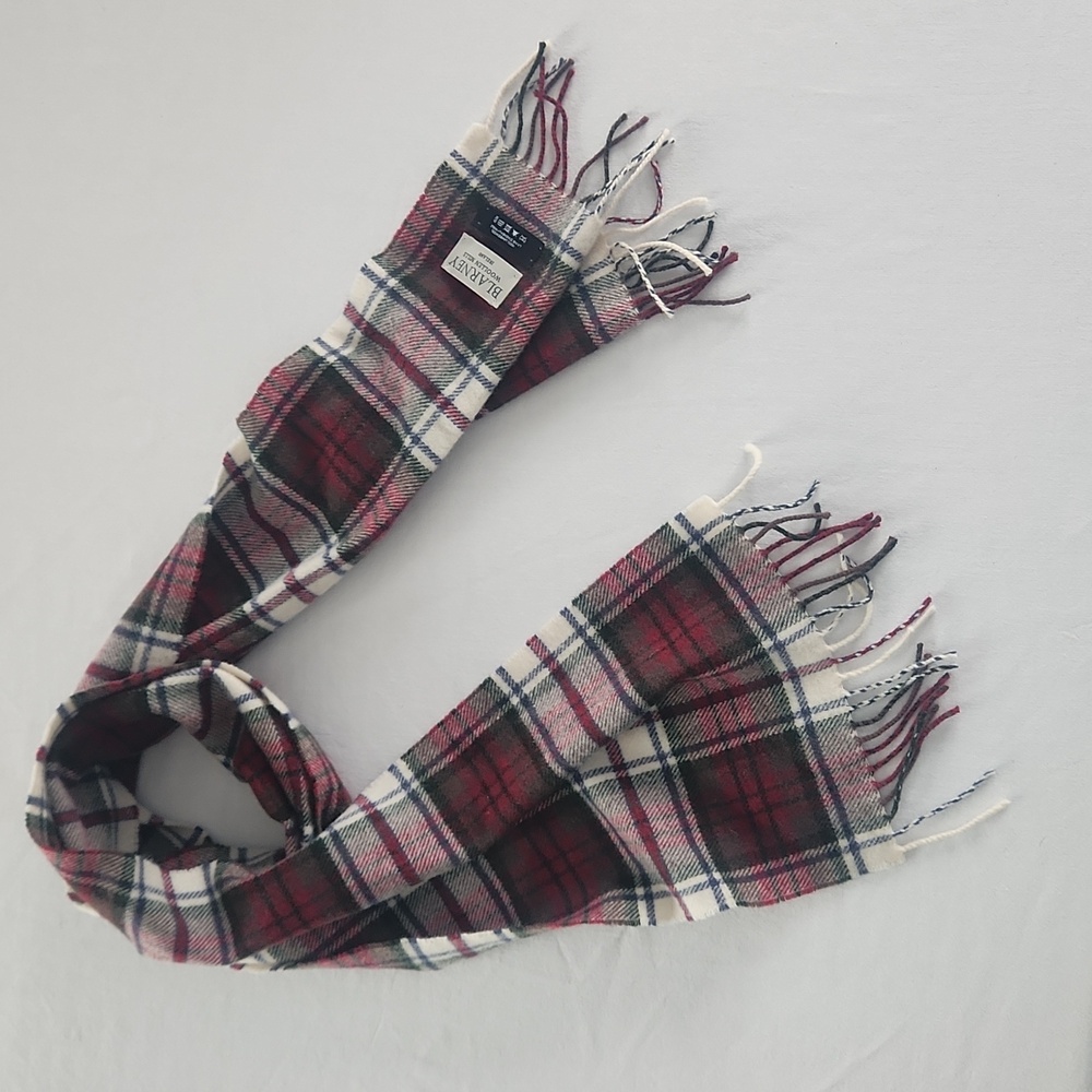 Blarney Woollen Mills Lambswool Plaid Scarf ❄️